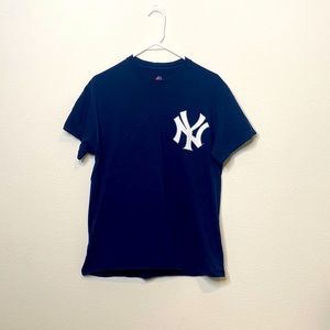 New York Yankees Aaron Judge Majestic player T-Shirt. Size M. Navy Blue.